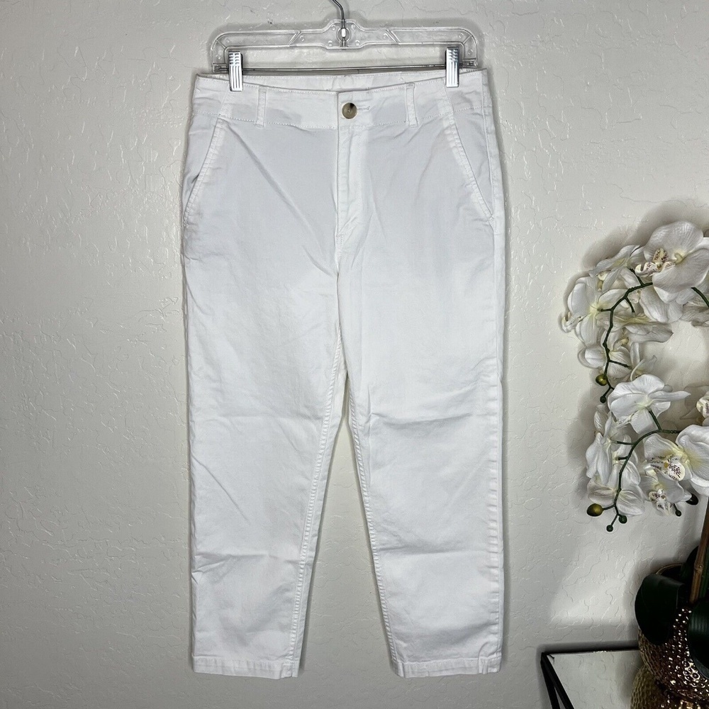 Ann Taylor LOFT Women's The Perfect Straight Leg White Jeans Size 6